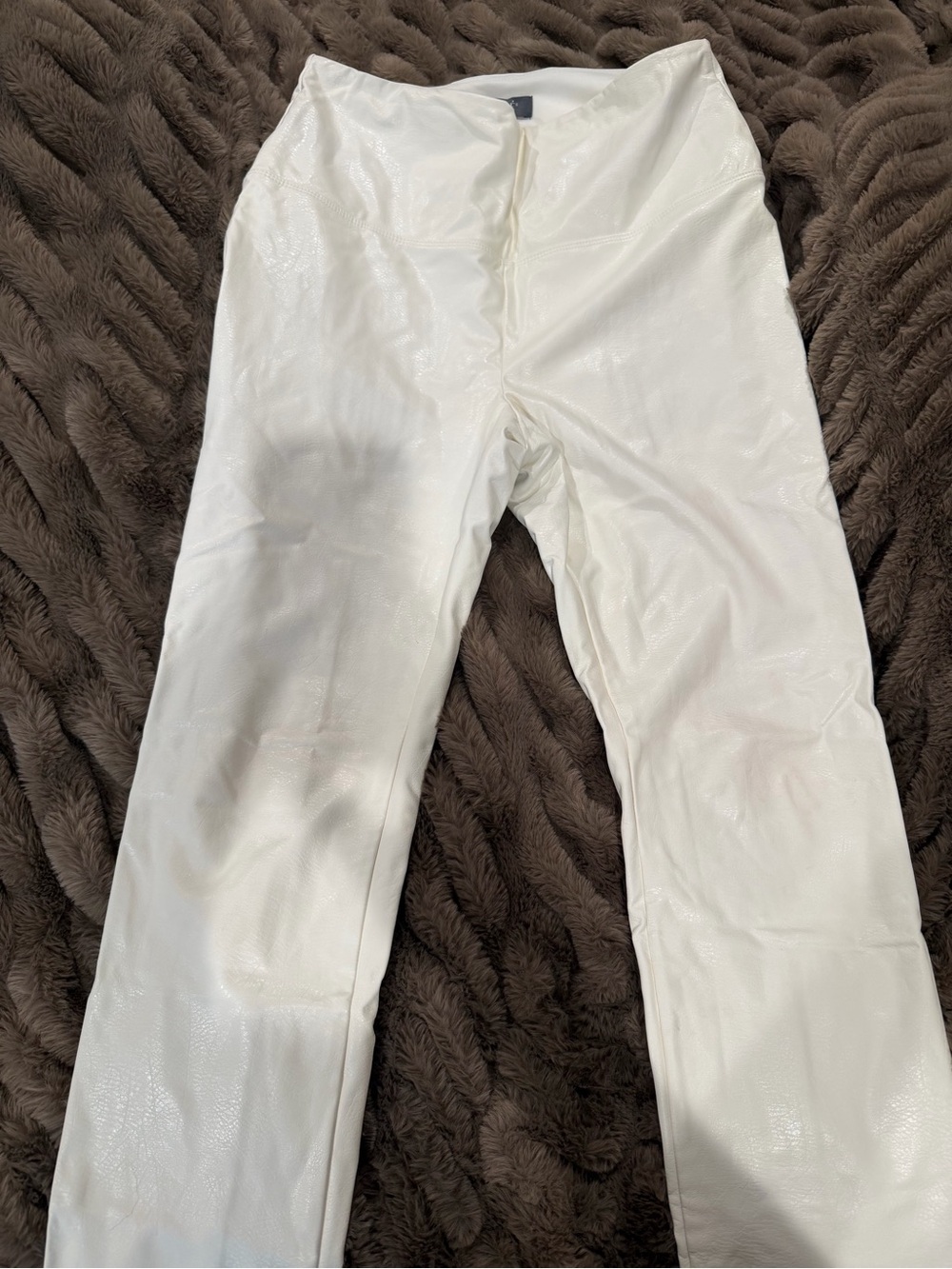 White Leather Lysse Leggings